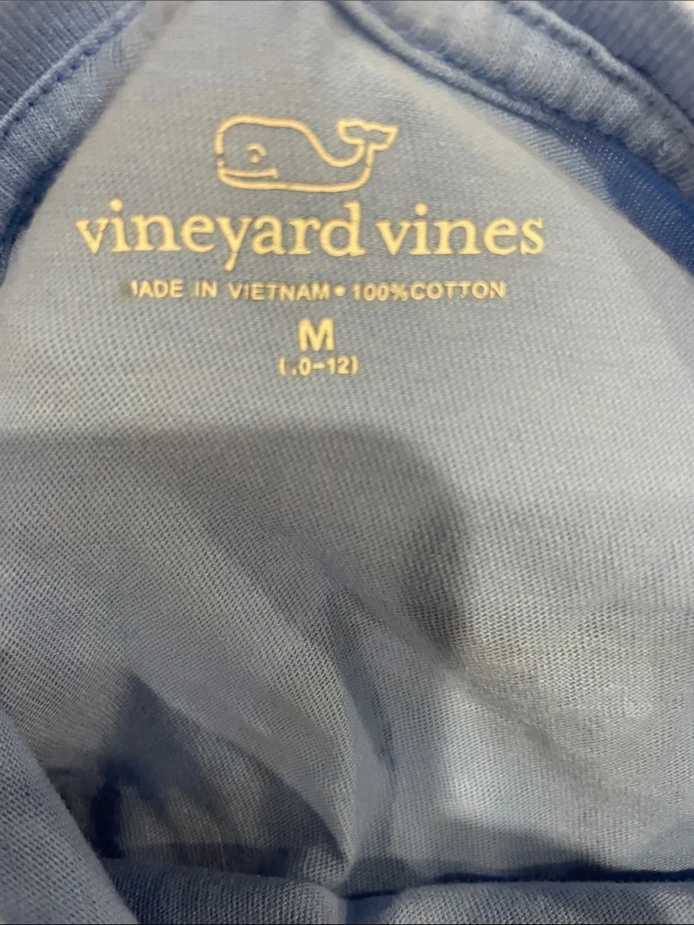Classic Vineyard Vines kids Sky Blue Pocket Tee with Whale Logo